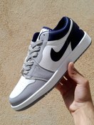 تصویر نایک جردن 1 سفید آبی - ۴ Nike Jordan 1