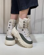 تصویر 931 نیم بوت زنانه زارا بندی - کرم سبز / 37 