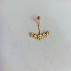 تصویر پیرسینگ ناف 5گل هلالی 