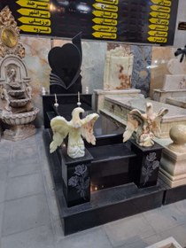 تصویر سنگ قبر مشکی لاکچری 