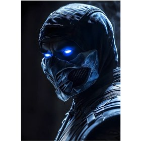 تصویر متال پوستر بازی Mortal Kombat طرح شخصیت Sub Zero کد N204 