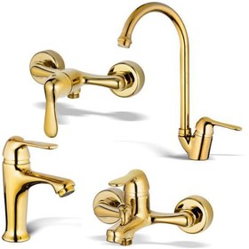 تصویر ست شیرآلات کاویان مدل میشکا Kavian Mishka faucet set