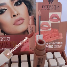 تصویر رژلب مایع ۲۴ ساعته استیلا مات و مخملی - رژلب شماره ۴ Lip stick