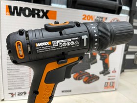 تصویر دریل شارژی چکشی و پیچ بند تقه ای ورکس Worx WX386.9 wx291.9 Worx WX386.9 wx291.9 Twin pack of rechargeable hammer drill and wedge screw 20v