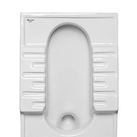 تصویر توالت زمینی سیفون دار مروارید مدل نگین - 15 درصد تخفیف در فروشگاه هوشمند آی بس 