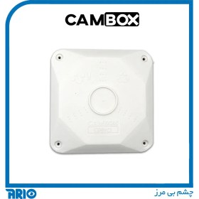 تصویر باکس جعبه تقسیم پلاستیکی روکار کم باکس CAM BOX CA-12W PRO سایز 12*12 پرو لولادار سفید 