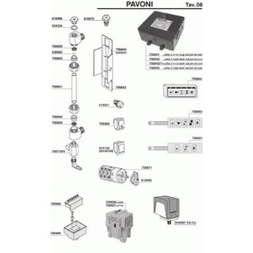 تصویر تاچ پنل ۳ دکمه لا پاوونی 