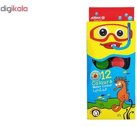 تصویر آبرنگ 12 رنگ آریا کد 5009-Seahorse 