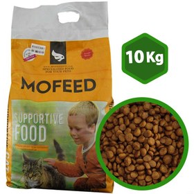 تصویر غذا خشک گربه حمایتی مفید وزن 10 کیلوگرم MOFEED supportive cat dry food 10kg