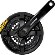 تصویر قیمت خرید طبق قامه دوچرخه Shimano FC-TY501 شیمانو تورنی اف سی-تی وای 501 42 در 34 در 24 دندانه Tourney Crankset – 7 8 Speed 