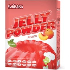 تصویر پودر ژله شیبابا 100 گرمی با طعم هلو - کارتن 12 عددی Shibaba Jelly Powder 100g with cherry Flavor - Carton of 12