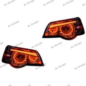 تصویر چراغ جلو اسپرت جمع ساز مدل Turbo مناسب پراید ۱۱۱ و ۱۳۲ 