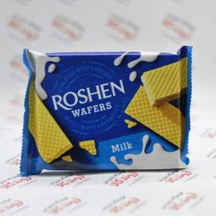 تصویر ویفر روشن roshen با طعم شیری اوکراین وزن ۲۱۶ گرم Roshen wafer with milk flavor 216g