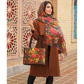 تصویر ست کیف و شال زنانه بهار کد 10 ا Bahar Women Bag and Shawl Set Code 10 Bahar Women Bag and Shawl Set Code 10