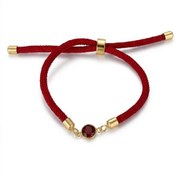 تصویر دستبند با آویز مارکو قرمز 