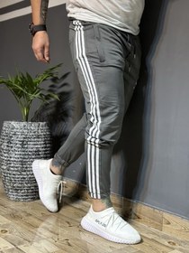 تصویر شلوار اسلش سه خط ADIDAS طوسی 