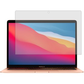 تصویر گلس لپ تاپ اپل MacBook Air 13 inch 2020 مدل هیدروژلی شفاف برند هوکو کد XL 