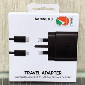 تصویر شارژر دیواری سامسونگ مدل EP-TA845-vietnam به همراه کابل تبدیل USB-C 