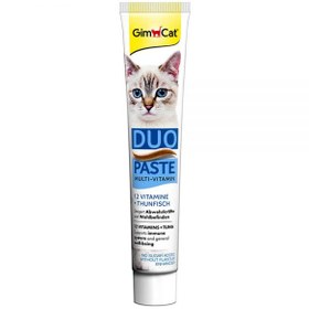 تصویر خمیر مالت و مولتی ویتامین گربه جیم کت طعم ماهی تن 50 گرم GIMCAT duo paste multivitamin with tuna 50gr