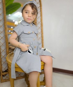 تصویر پیراهن جذاب دخترانه کتان السا Kids wears