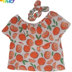 تصویر تاپ کراپ میوه ای به همراه کش مو 