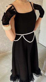 تصویر کمربند لباس مرواریدی 