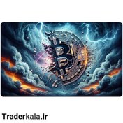 تصویر ماوس پد مخصوص بازی طرح بیت کوین کد MPB1044 