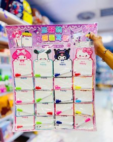 تصویر وایت‌برد کارتی طرح کرومی + ماژیک 