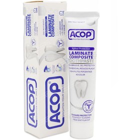 تصویر آکوپ خمیر دندان مخصوص دندانهای لمینیت و کامپوزیت Acop Laminate + Composite Toothpaste