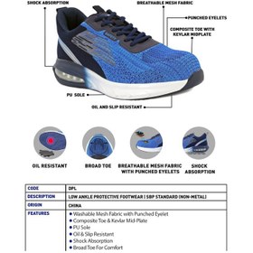 تصویر کفش ایمنی ورک لند مدل مهندسی اسپرت کد DPL Workland safety shoes, sport engineering model, code DPL