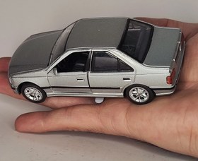 تصویر ماکت فلزی پژو پارس رنگ دلفینی 