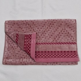 تصویر حوله دستی مخمل گلزار 