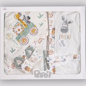 تصویر حوله ۴ تکه پاپو طرح آفرود 