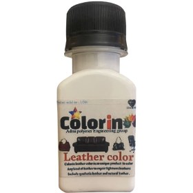 تصویر رنگ چرم کالرین مدل LEATHER C رنگ سفید 