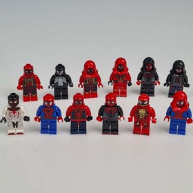 تصویر اکشن فیگور ۱۲ عددی مینی ابرقهرمانان دیسی و مارول سایز ۴ سانتیمتر 