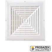 تصویر دریچه سقفی چهارطرفه پلاستیکی - اندازه-cmxcm: 20 20 