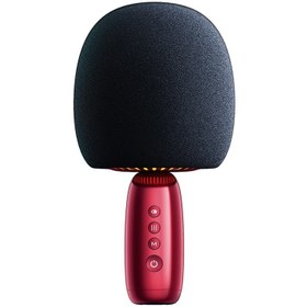 تصویر میکروفون بی‌سیم جویروم JOYROOM karaoke handheld wireless speaker BT microphone JR-K3 