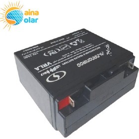 تصویر باتری 12 ولت 18 آمپر صبا باتری مدل 12V-18Ah سلد اسید RECHARGEABLE SEALED BATTERY