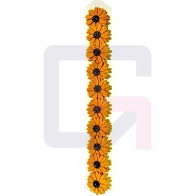 تصویر کش مو طرح گل 