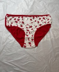 تصویر پک ۶ عددی شورت نخی زنانه طرح توت فرنگی 