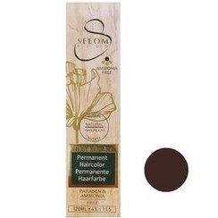 تصویر رنگ مو بدون آمونیاک کد 0-3 رنگ قهوه‌ای تیره حجم 120 میل سلوم Salome ammonia-free hair color, code 0-3, volume 120 ml, dark brown color