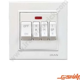 تصویر کلید کولر مدل برلیان سفید 