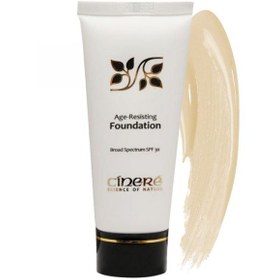 تصویر کرم پودر ضد چروک SPF30 سینره -شماره 1 Cinere Age Resisiting Foundation SPF30 250ml-1