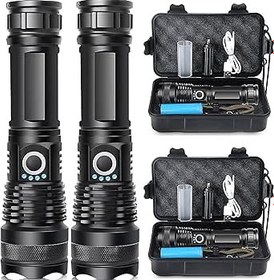 Flashlights Rechargeable, Super Bright 900000 Lumens Flashlights with USB  Cable, Brightest LED Flashlight for Emergencies, IPX6 Waterproof 7 Light