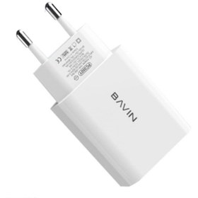 تصویر شارژر باوین مدل PC350Y همراه با کابل تایپ سی Bavin PC350Y PD QC3.0 USB/Type-C Charger With Type-C Cable