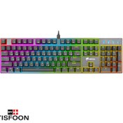 تصویر کیبورد مکانیکال گیمینگ گرین مدل GK802 RGB GREEN GK802 RGB Gaming Keyboard