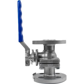 تصویر شیر توپی فلنچ دار استیل 316 کیتز سایز 1/2 اینچ 