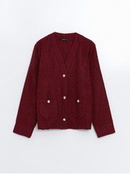 تصویر ژاکت کش باف پشمی زنانه ال سی وایکیکی lc-waikiki 