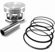 تصویر پیستون پراید عظام ۰.۲۵ با ملحقات کامل و رینگ TP 