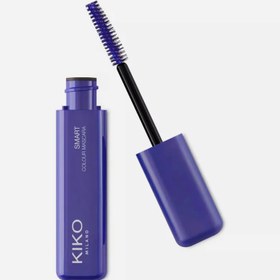 تصویر ریمل چشم بلندکننده اسمارت کالر برس باریک کیکو میلانو 02 Electric Blue اورجینال Smart Colour Lengthening eye mascara narrow brush kiko milano